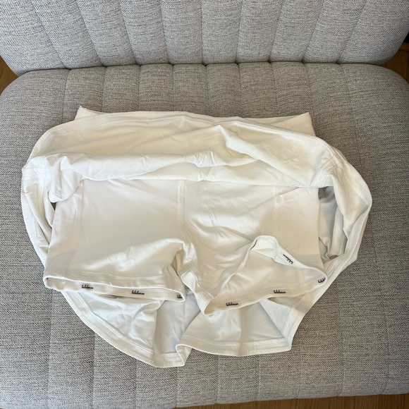 Lululemon Pace Rival Mid-Rise White Tennis Skirt 4 Tall - Picture 9 of 11